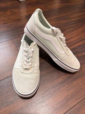 Vans Fashion sneakers Mint Green Lace up with White Womans 10